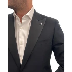 Luigi Bianchi Mantova Elegant Smoking Kostuum-Heren Kostuums