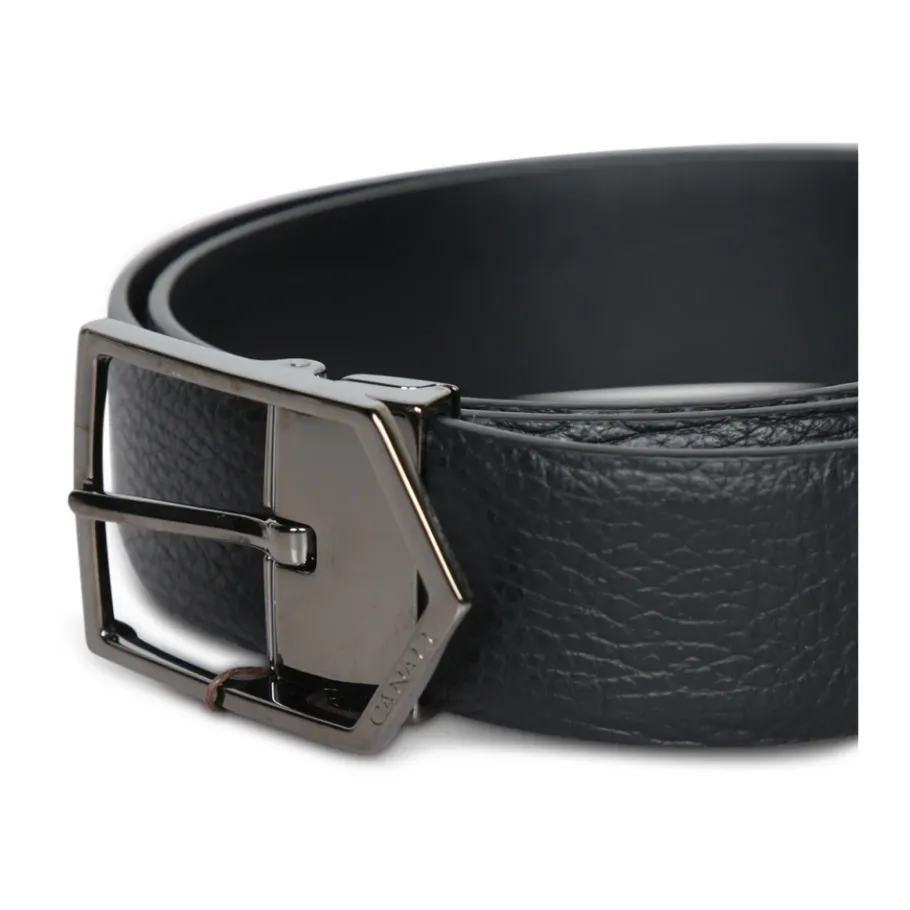 Canali Elegante e Leren Riem met Pijlgesp-Heren Riemen
