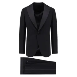 Giorgio Armani Enkelrijig Getailleerd Pak-Heren Kostuums