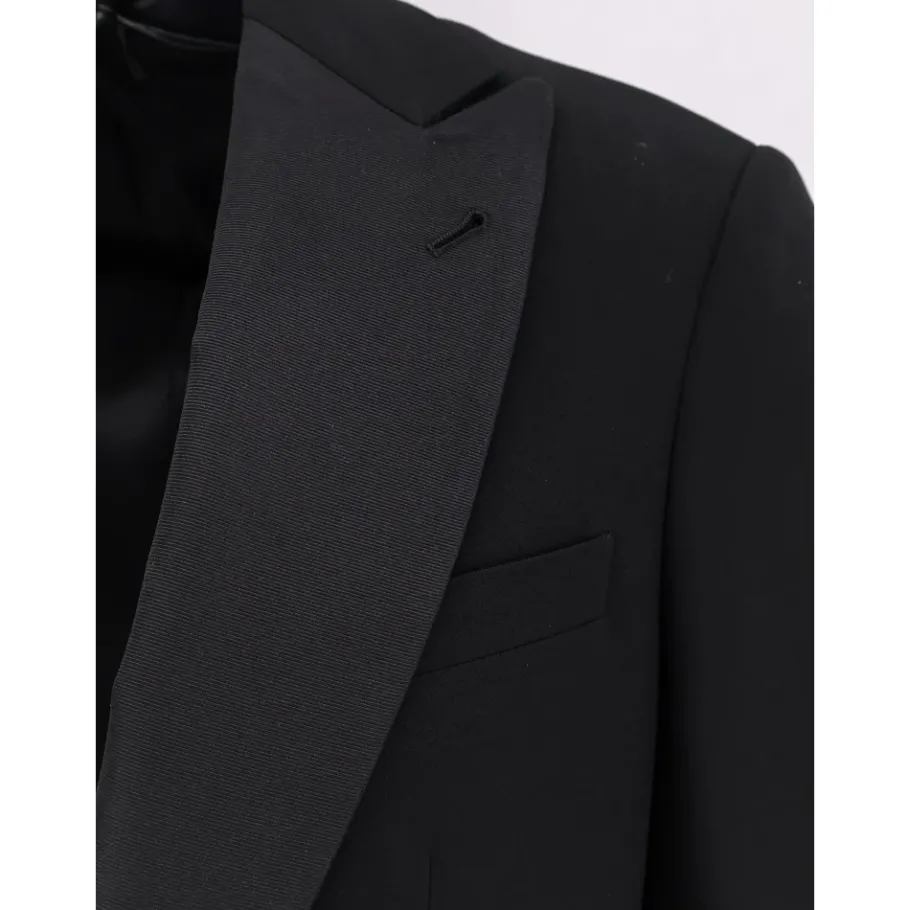 Giorgio Armani Enkelrijig Getailleerd Pak-Heren Kostuums