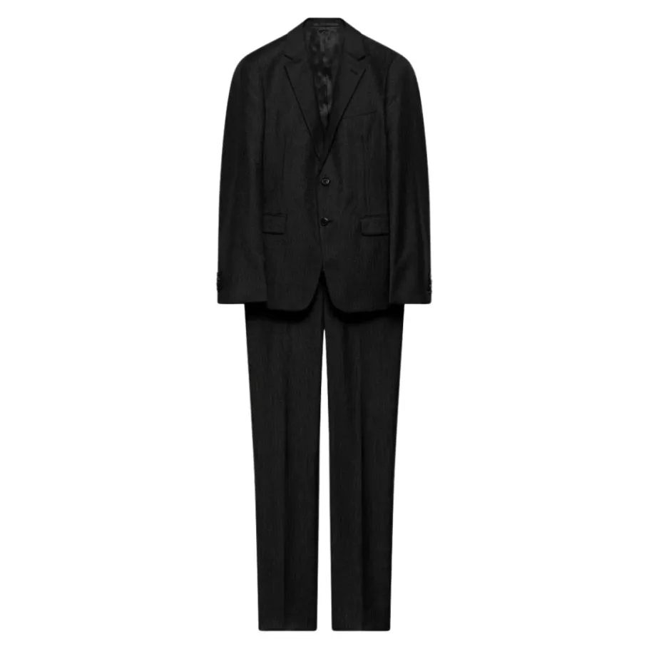 Prada Enkelrijig pak van wol en kasjmier-Heren Kostuums