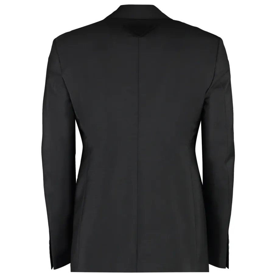 Prada Enkelrijige blazer van mohair en wol-Heren Jassen