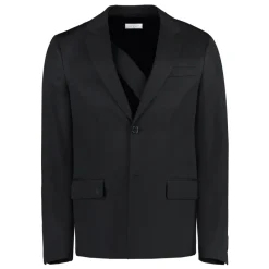 Off White Enkelrijige Jas van Maagdelijke Wol-Heren Jassen