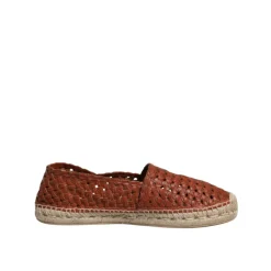 Dolce & Gabbana Espadrilles van Geweven Leer met Logodetails-Heren Espadrilles