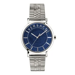 Versace Essential Blauw Roestvrij Stalen Horloge-Heren Horloges