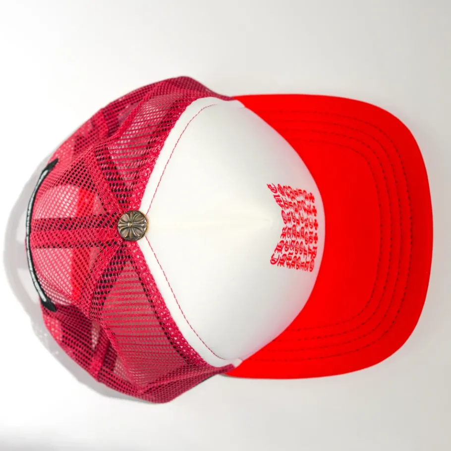 Chrome Hearts Eyechart Trucker Hat-Heren Petten