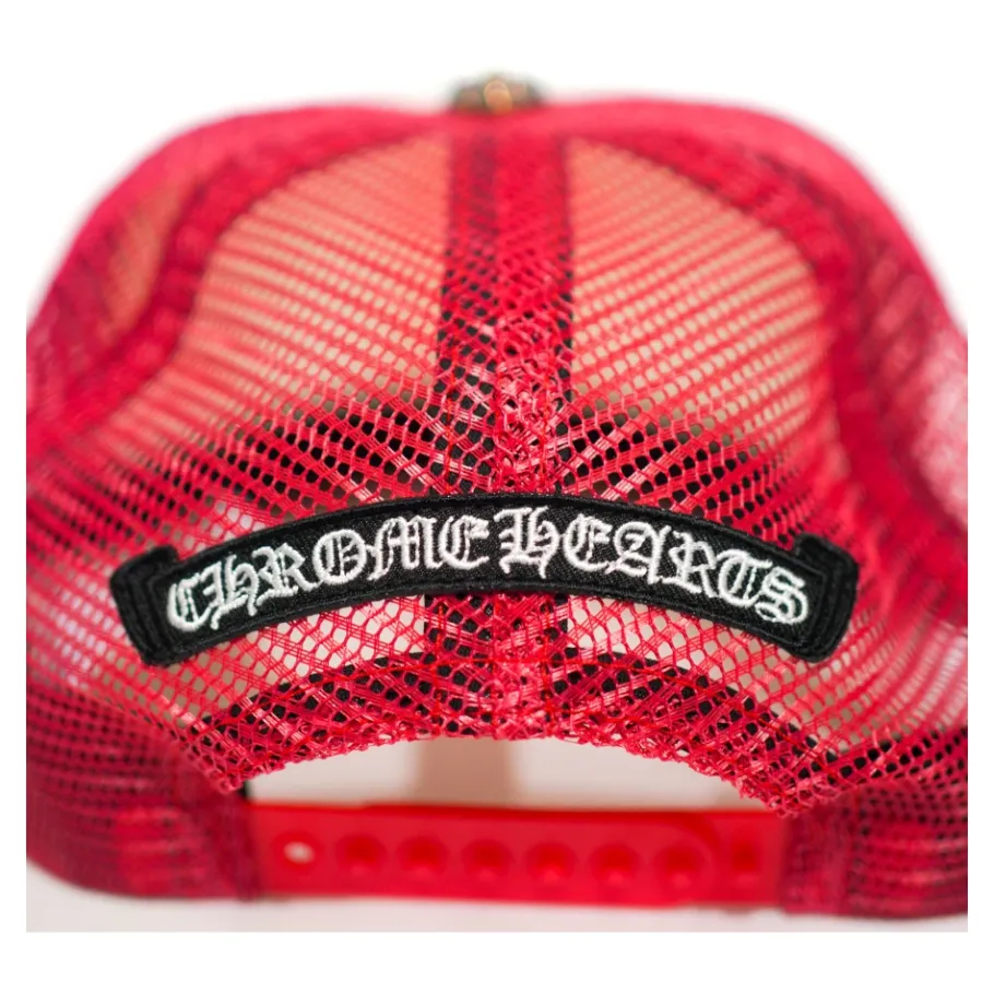 Chrome Hearts Eyechart Trucker Hat-Heren Petten