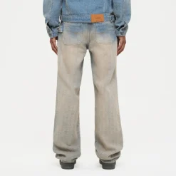 FLÂNEUR Faded Tweed Denim Jeans Licht-Heren Jeans