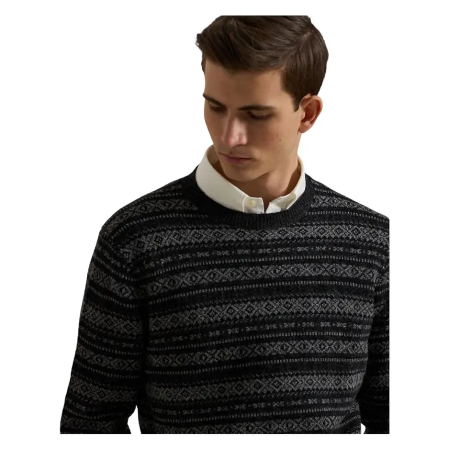 Ralph Lauren Fair Isle wollen trui-Heren Truien & Vesten