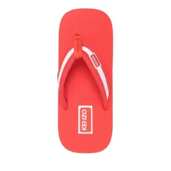 Kenzo Felrode zomersandalen met hak van 2,5 cm-Heren Slippers