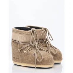 Moon Boot Felt Low Boots met Logo Paneel-Heren Snowboots