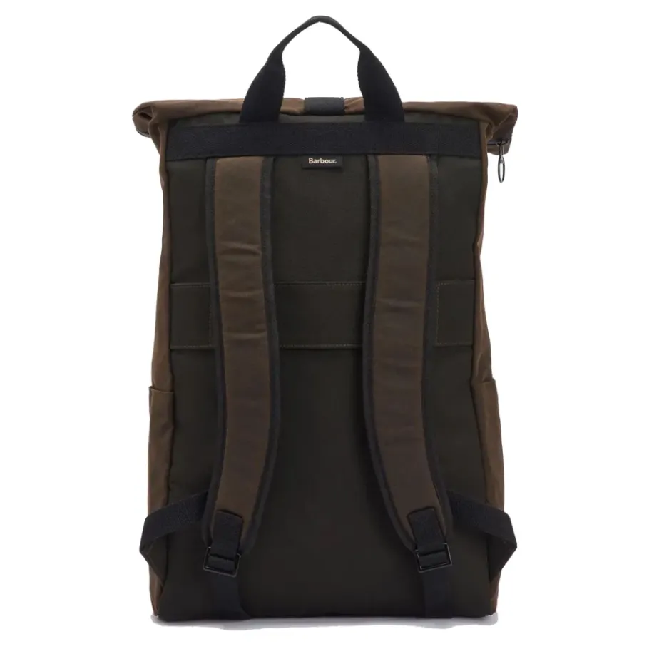 Barbour Field Roll Top Gewaxte Rugzak-Heren Rugzakken