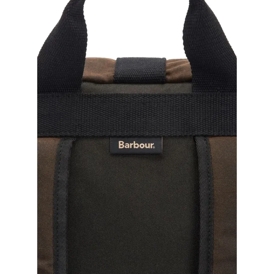 Barbour Field Roll Top Gewaxte Rugzak-Heren Rugzakken
