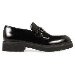 Ferragamo Fiorello Leren Loafers-Heren Instappers & Slip Ons