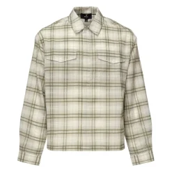 REPRESENT Flanellen Knoopshirt, Groen/-Heren Overhemden