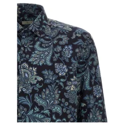 Etro Floral Paisley Katoenen Overhemd-Heren Overhemden