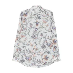 Etro Floral Print Button-Front Shirt-Heren Overhemden