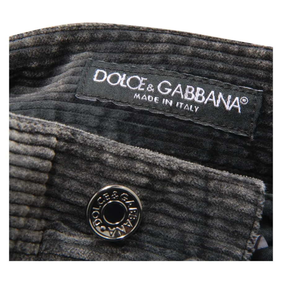 Dolce & Gabbana Fluwelen Broek 5 Zak Stijl-Heren Broeken