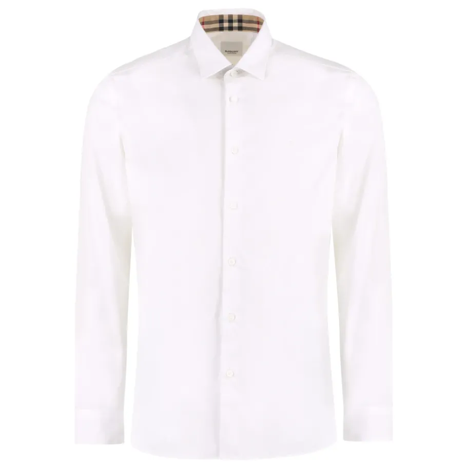 Burberry Formal Katoenen Overhemd-Heren Overhemden