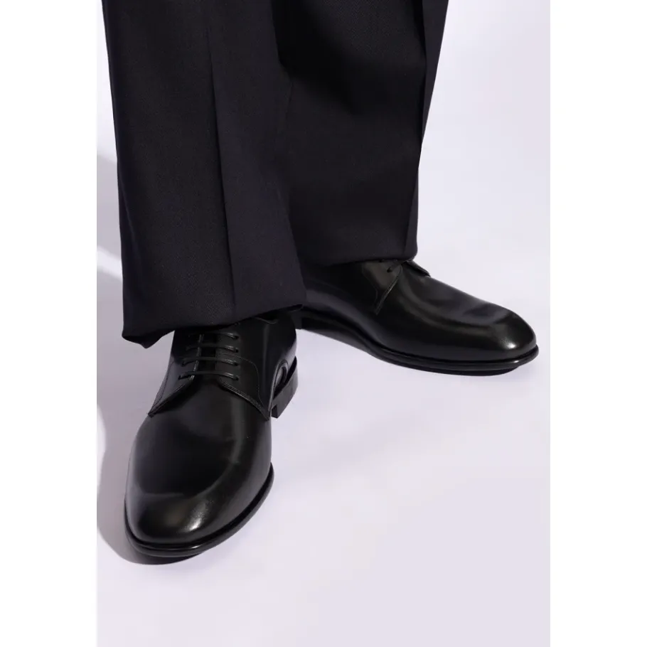 Ferragamo Fosco Leren Schoenen-Heren Nette Schoenen