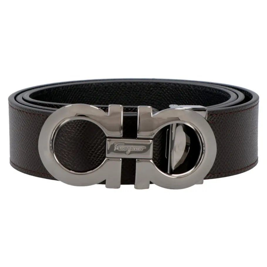 Ferragamo Gancini Reversible Leren Riem-Heren Riemen