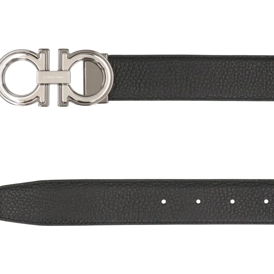 Ferragamo Gancini Reversible Leren Riem-Heren Riemen