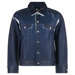 Comme des Garçons Garment Printed Twill Trucker Jacket-Heren Jassen