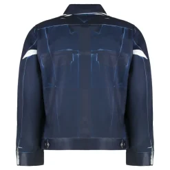 Comme des Garçons Garment Printed Twill Trucker Jacket-Heren Jassen