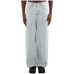 Arte Antwerp Gebleekte Loose Fit Denim Jeans-Heren Jeans