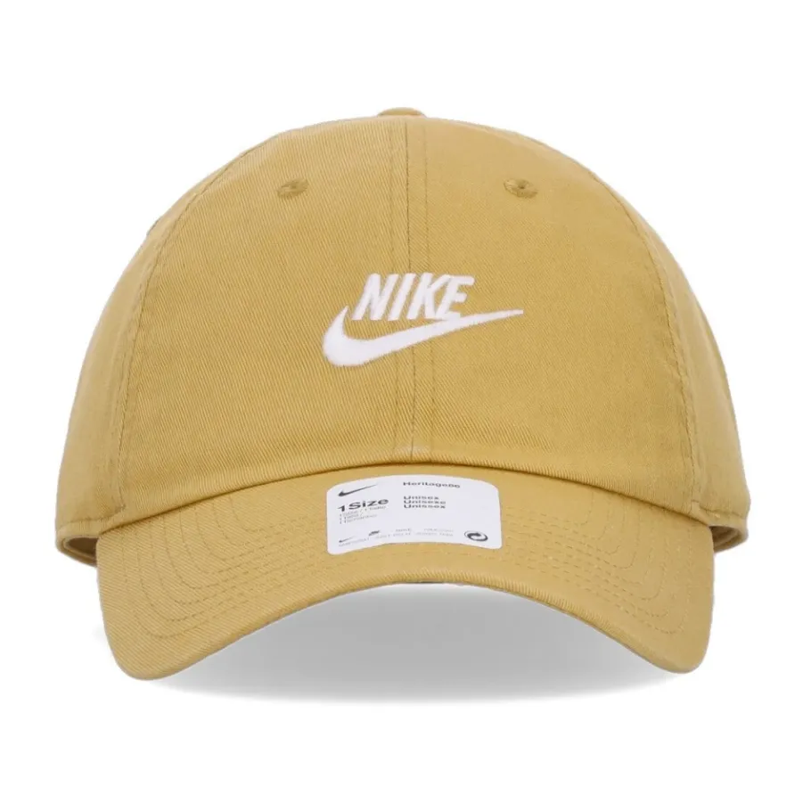 Nike Gebogen klep pet Gewassen Tarwe Goud-Heren Petten