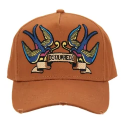 Dsquared2 Geborduurde baseballpet met gesp-Heren Petten