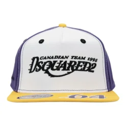 Dsquared2 Geborduurde baseballpet met siliconen detail-Heren Petten