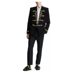 Balmain Geborduurde crêpe jas-Heren Kostuums