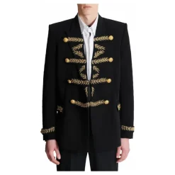 Balmain Geborduurde crêpe jas-Heren Kostuums