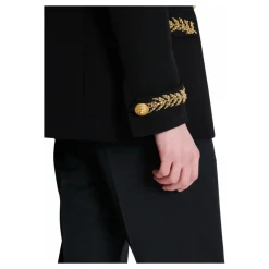 Balmain Geborduurde crêpe jas-Heren Kostuums