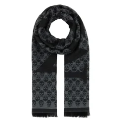 Alexander McQueen Geborduurde wollen sjaal-Heren Sjaals