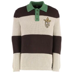 Fendi Gebreid katoenen poloshirt-Heren Truien & Vesten