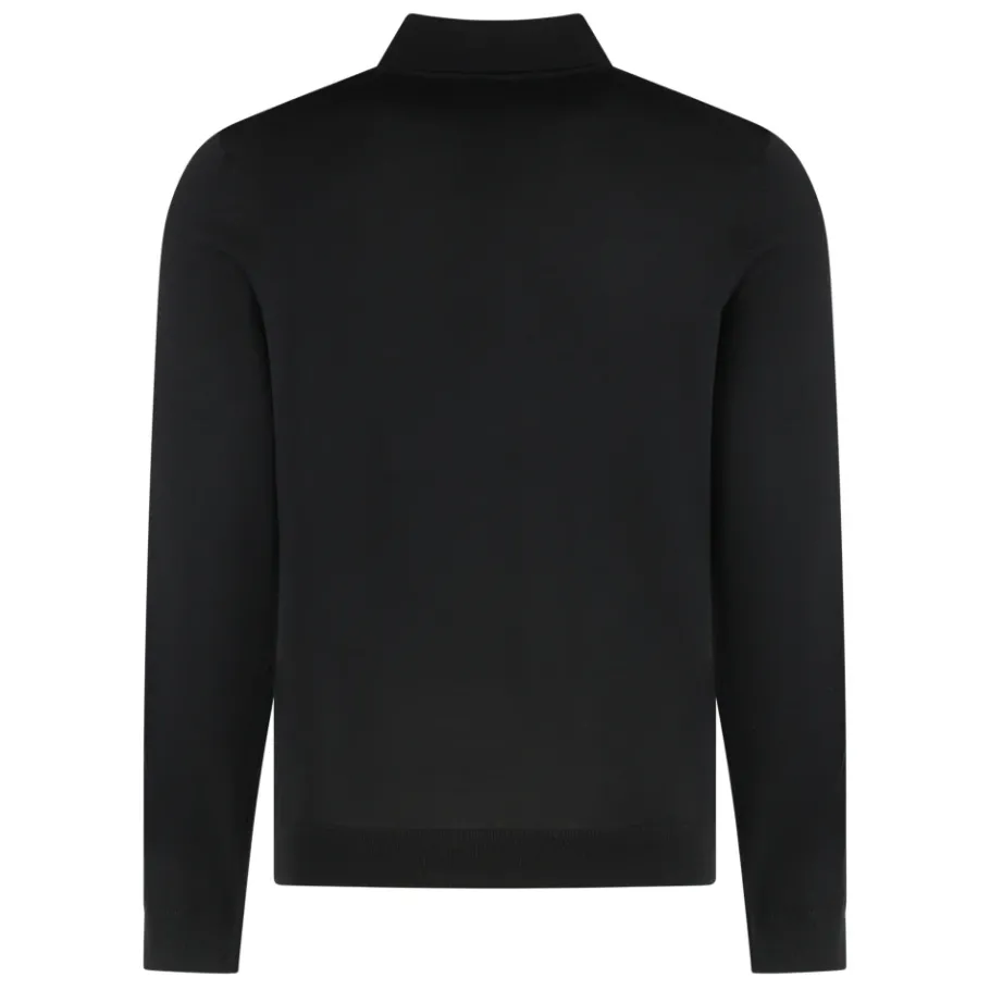 Hugo Gebreid wollen poloshirt-Heren Shirts