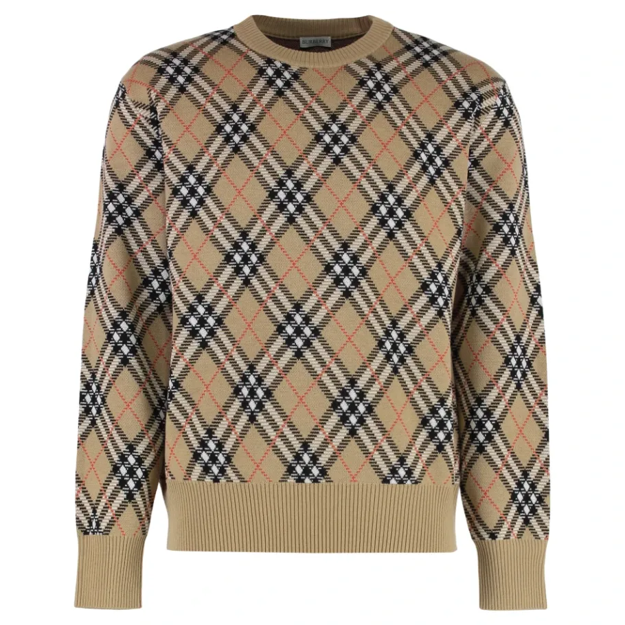 Burberry Gebreide wollen trui-Heren Truien & Vesten