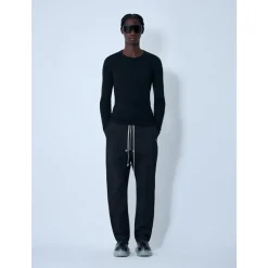 Rick Owens Gecoate Cargo Broek met Trekkoord Tailleband-Heren Broeken