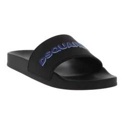 Dsquared2 Gedessineerde ronde pantoffels-Heren Slippers