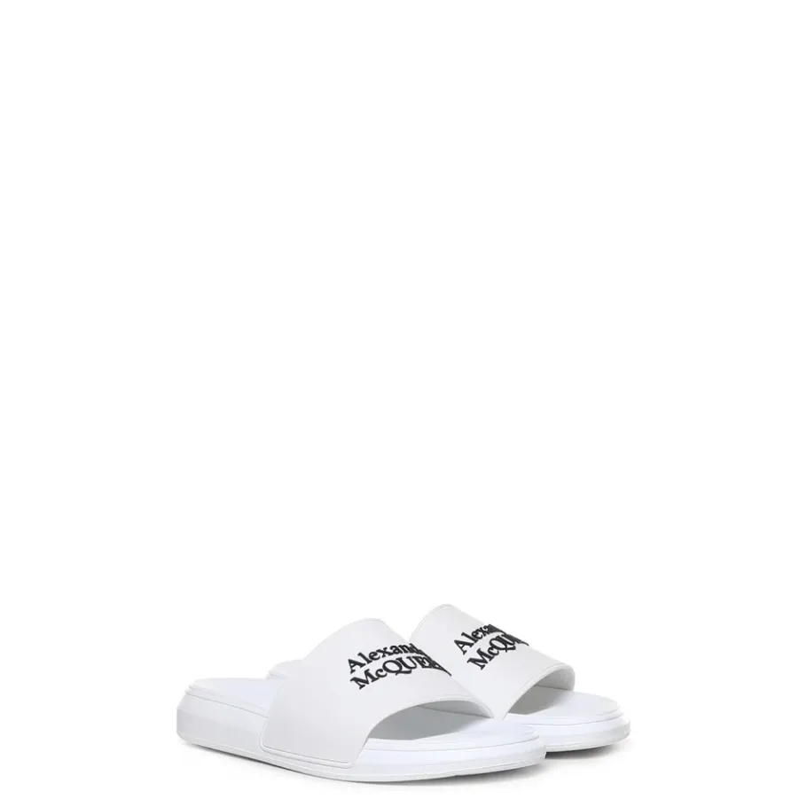 Alexander McQueen Gedessineerde rubberen slippers voor lente/zomer-Heren Slippers