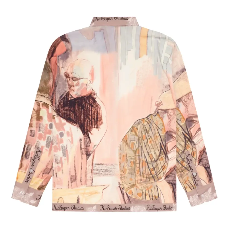 KidSuper Studios Gedrukt knoopshirt in multi-Heren Overhemden