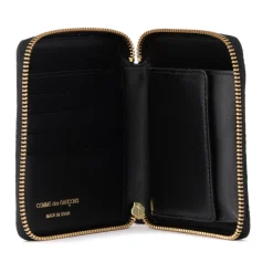 Comme des Garçons Gedrukte leren portemonnee met ritssluiting-Heren Portefeuilles