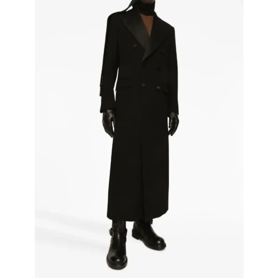 Dolce & Gabbana Geëmbosseerde leren handschoenen met zijden voering-Heren Handschoenen