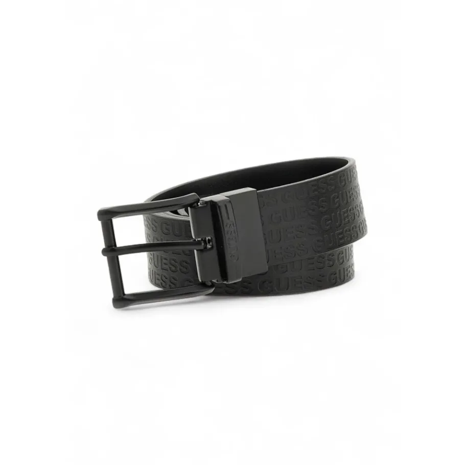 Guess Genuine Leather Logo-Script Riem-Heren Riemen
