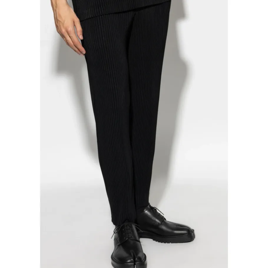 Issey Miyake Geplooide Broek-Heren Broeken