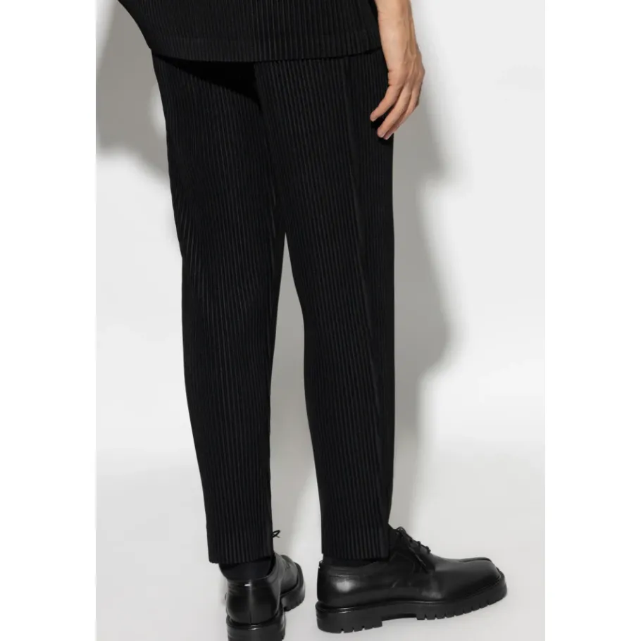 Issey Miyake Geplooide Broek-Heren Broeken