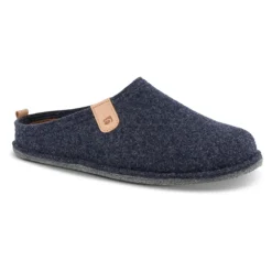 Rohde Gerecyclede Vilt Pantoffels met Verwijderbare Leren Binnenzool-Heren Pantoffels