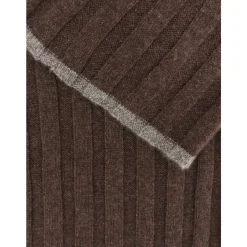 Brunello Cucinelli Geribbelde Sjaal van Kasjmier, Gemaakt in Italië-Heren Sjaals